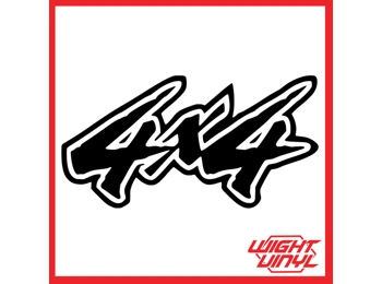 4x4 vinyl decal
