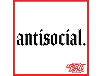 antisocial vinyl decal