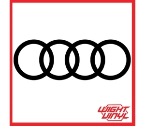 Audi rings vinyl decal