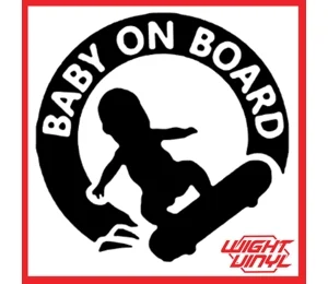 Baby on board vinyl decal