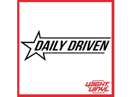 Daily driven vinyl decal