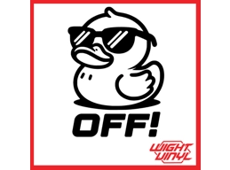 Duck off! vinyl decal