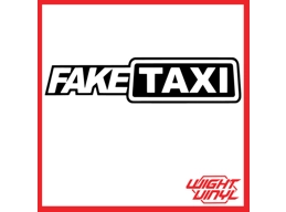 Faketaxi vinyl decal