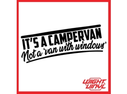 It's a campervan not a van with windows vinyl decal