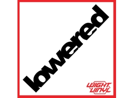 Lowered vinyl decal