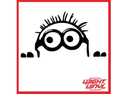 minion peaking vinyl decal
