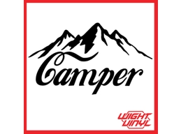mountain camper vinyl decal