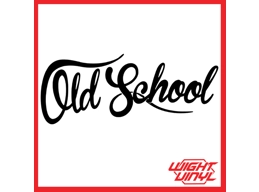 Old school vinyl decal