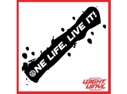 One life live it VW vinyl decal