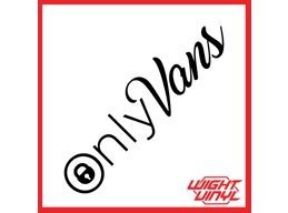 Only vans vinyl decal