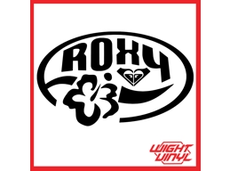 Roxy vinyl decal