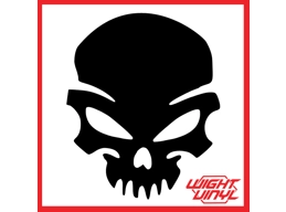 Skull vinyl decal