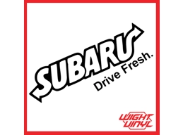 Subaru subway vinyl decal