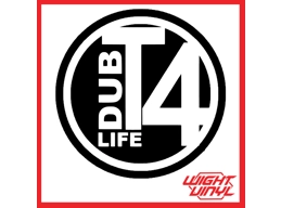 T4 dub life vinyl round decal