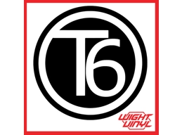 T6 round vinyl decal