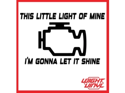 This little light of mine im gonna let it shine vinyl decal