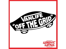Vanlife off the grid vinyl decal